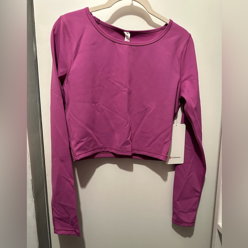 Lululemon Wonder Train Cropped  LS